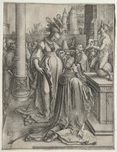 Bałwochwalstwo Salomona, 1514. autorstwa Lucas van Leyden