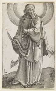 Święty Bartłomiej, 1510 r. autorstwa Lucas van Leyden