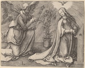 Zwiastowanie autorstwa Lucas van Leyden