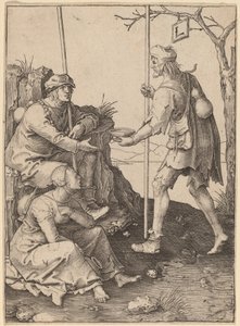 Żebracy autorstwa Lucas van Leyden