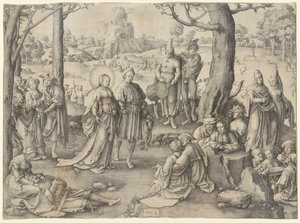 Taniec św. Marii Magdaleny autorstwa Lucas van Leyden