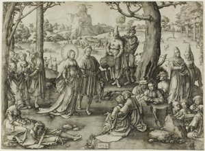 Taniec św. Marii Magdaleny autorstwa Lucas van Leyden
