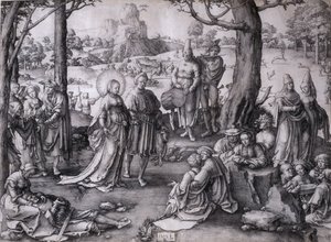 Taniec świętej Marii Magdaleny autorstwa Lucas van Leyden