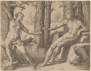 Upadek człowieka autorstwa Lucas van Leyden