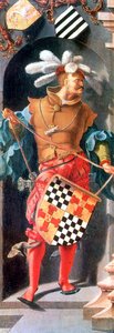 Uzdrowienie niewidomego z Jerycha, szczegół, 1531 autorstwa Lucas van Leyden