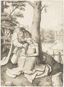 Święta Rodzina autorstwa Lucas van Leyden