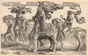 Dziewięciu Bohaterów autorstwa Lucas van Leyden