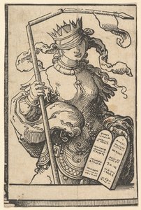 Stary Testament lub Synagoga, z serii Sybilli, ok. 1930 r. 1530. autorstwa Lucas van Leyden