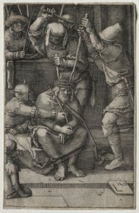 Pasja: Chrystus ukoronowany cierniem, 1521. autorstwa Lucas van Leyden