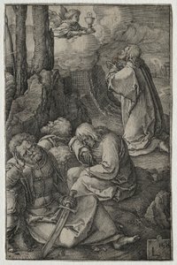 Pasja: Agonia w ogrodzie, 1521. autorstwa Lucas van Leyden