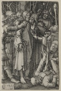 Pasja: Pojmanie Jezusa autorstwa Lucas van Leyden