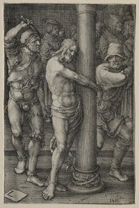 Pasja: Biczowanie autorstwa Lucas van Leyden
