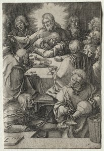 Pasja: Ostatnia Wieczerza autorstwa Lucas van Leyden