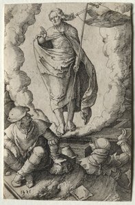Pasja: Zmartwychwstanie, 1521. autorstwa Lucas van Leyden