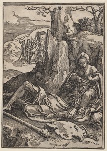 Siła kobiet: Samson i Dalila autorstwa Lucas van Leyden