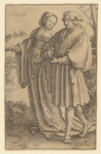 Promenada, 1520. autorstwa Lucas van Leyden