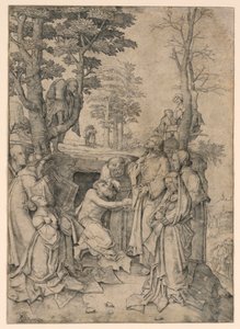 Zmartwychwstanie Łazarza autorstwa Lucas van Leyden
