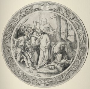 Okrągła Pasja: Zdrada Chrystusa, 1509. autorstwa Lucas van Leyden