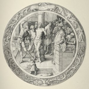 Okrągła pasja: Biczowanie autorstwa Lucas van Leyden