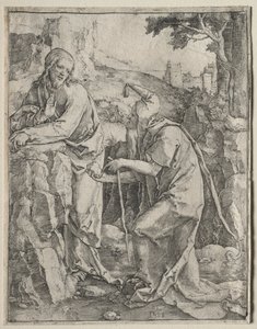 Kuszenie Chrystusa autorstwa Lucas van Leyden