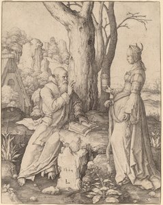 Kuszenie św. Antoniego autorstwa Lucas van Leyden
