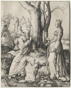 Kuszenie św. Antoniego autorstwa Lucas van Leyden