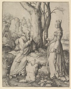 Kuszenie św. Antoniego, 1509. autorstwa Lucas van Leyden