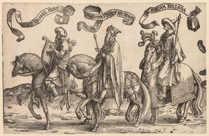 Dwunastu królów Izraela: Dawid, Salomon, Roboam autorstwa Lucas van Leyden