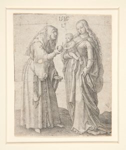 Dziewica z Dzieciątkiem i św. Anną autorstwa Lucas van Leyden