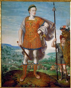 Cesarz Maciej jako Publiusz Korneliusz Scypion (olej na drewnie)