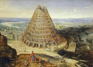 Wieża Babel ... autorstwa Lucas van Valckenborch