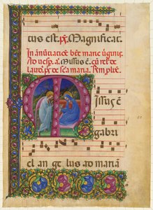 Zwiastowanie Dziewicy autorstwa Luchino (fl.1434-62) Belbello