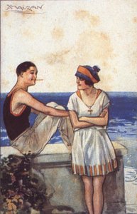 Romans wakacyjny (litografia kolorowa)