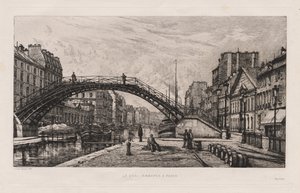 Quai Jemmapes w Paryżu, 1881. autorstwa Lucien Gautier