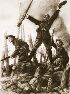Na szczycie Hartmannswillerkopf autorstwa Lucien Hector Jonas