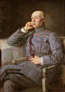 Portret francuskiego Marshalla Fayolle Emile autorstwa Lucien Hector Jonas