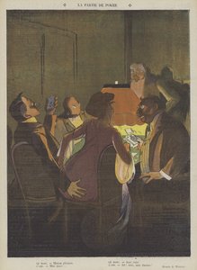 Gra w pokera (kolor lito) autorstwa Lucien Henri Weiluc