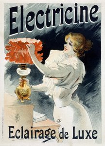 Reklama plakatowa „Elektryka: luksusowe oświetlenie” Luciena Lefèvre