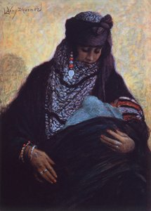 Matka Algierska (kolorowa litografia)