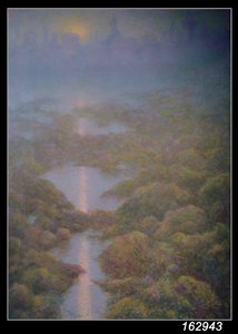 Moja matka, wieczór z widokiem na Ys (pastel na papierze)