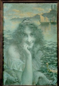 "Czarodziejka Circe jako Marguerite Moreno" Marguerite Moreno (1871-1948) była francuską komediantką.
