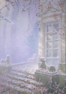 Zima, Petit Trianon (pastel na papierze)