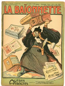 Okładka „La Baionnette” w kolorze satyrycznym
