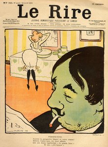 Humorystyczny rysunek z okładki „Le Rire”, 22 kwietnia 1899 (kolor lito)