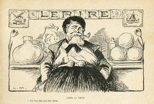Ilustracja w Le Rire, 8.06.12 - Po wizycie prezydenta - Fallieres Armand (1841-1931) (rycina) autorstwa Lucien Metivet