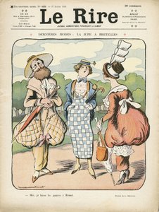Ilustracja w Le Rire, 27.07.12 - Najnowsza moda (grawerunek) autorstwa Lucien Metivet