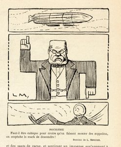Czerwony śmiech, satyryczny w kolorach autorstwa Lucien Metivet