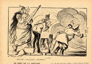Le Rire rouge, satyryczne czarno-białe autorstwa Lucien Metivet