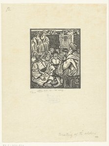 Spotkanie Boaza z dziesięcioma starszymi autorstwa Lucien Pissarro