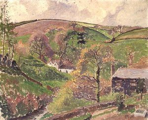 Blackpool Valley autorstwa Lucien Pissarro